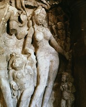 Temple sculpture at Elephanta