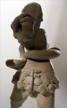 Terracotta statue of serpent goddess