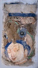 Fresco of an Indian goddess