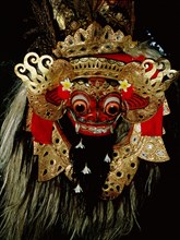 Each Balinese community stages regular performances in which Barong, a mythical lion, fights Rangda the Queen of witches