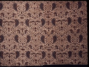 Detail of a batik kain with a design incorporating stylised wings