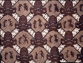 Detail of a batik pattern that was worn by the brother of a bridegroom at the second stage of a wedding