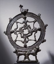 Standard showing roundel of water deities