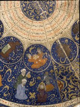 Horoscope of Prince Iskandar, grandson of Tamerlane (Timur) from The Book of the Birth of Iskandar (on 25th April 1384) by Imad al Din Mahmud al Kashi