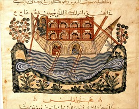 Miniature from a copy of Kitab al hashaish, a translation of Dioscoridess De Materia Medica