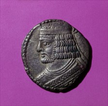 Coin of Seleucia, the Parthian rebel, Vardanes II