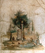 A fresco from the villa of Agrippa Postumus at Boscotrecase, Pompeii