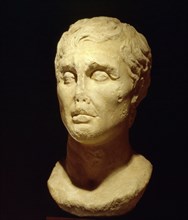 Marble portrait head of the poet Menander