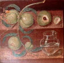 Painting: Still Life: fruit and vase