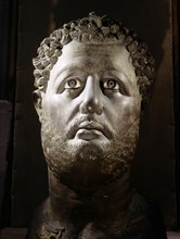 Colossal head of the Emperor Hadrian (ruled AD 117 138) found in Egypt