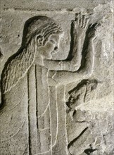 Detail of a relief decoration from a tomb