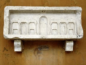 A model of scaenai frons or stage of a theatre