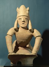 Haniwa figure of a kneeling man