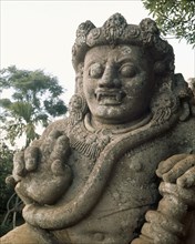 One of the huge stone raksasa demons that protected the temple from evil spirits