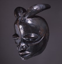 An unusual mask of the Dan or neighbouring peoples