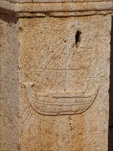 Arch with depictions of boats