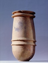 A container excavated from a tumulus in the Djenne/Mopti area between the Niger and Bani Rivers