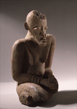 A terracotta figure excavated from a tumulus in the Djenne/Mopti area between the Niger and Bani Rivers