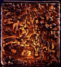 Panel from an ivory box