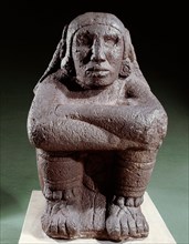 Seated figure of Xochipilli, the Aztec god of music and dance