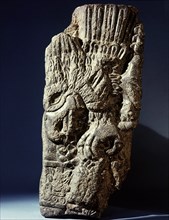 Carving depicting an eagle, with the date of the foundation of Tenochtitlan   1325 AD