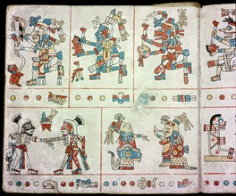 Page from the Codex Fejervary Mayer, a ritual codex used as a birth chart