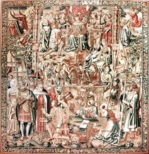 The tapestry Bouche dOr becomes the vassal of Amour from the series The Romaunt of the Rose