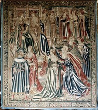 The tapestry Medeia aiding the Argonauts from the series The story of Jason