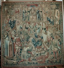 The tapestry The Battle from the series The Romaunt of the Rose