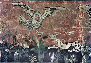 Detail from the tapestry Youth with a Stag