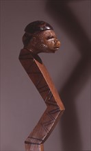Figural staff, probably a prestige possession of a diviner or chief
