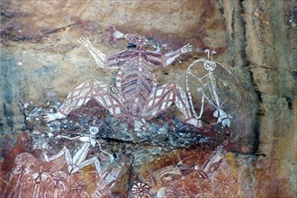 Aboriginal rock painting from the Kakadu National Park