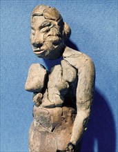 Figurine of a Hopewell woman (detail)