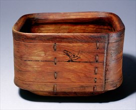 Bentwood tub, used for hauling water, holding food or storing urine to be used in processing hides