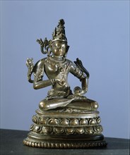 Vajrasattva, deity of the thunderbolt, is a bodhisattva associated with power and maleness