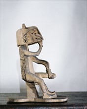 Ithyphallic ancestral figure in a version that is associated with the cult of the skull and is commonly known as korwar
