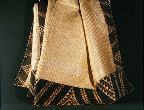 A prestigious kaitaka cloak, of soft beaten flax fibres