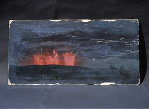 Julia Maude Bennetts instant record of the Tarawera volcanic eruption in 1886 as seen from Te Puke