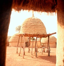 Throughout the Sahel crops are stored on raised platforms to protect them from vermin