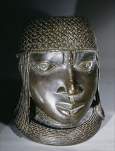 A head of an Oba (Benin king) from an ancestral shrine