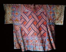 Embroidered mostly with cotton on imported cloth, these elaborate robes were worn by royal women at the Bornu court in northeastern Nigeria