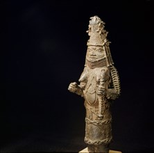 A brass figure from Benin royal ancestral shrine