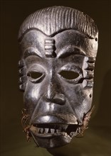 Dance mask used in masquerades of mens society, Ekpo