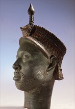 A head made by the lost wax process of bronze casting