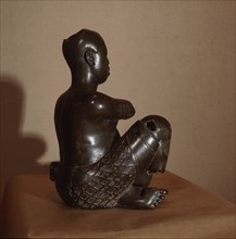 The legendary hero Tsoede is reputed to have brought this sculpture back to Nupe on his escape from Idah, the Igala capital, in the C16th