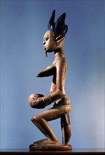 A shrine figure used in the cult of Shango, god of thunder and lightning