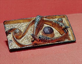 Celtic mount, imported from Ireland, adapted for use as a Viking brooch