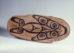 Cradle woven by Mrs Edenshaw, wife of the most famous Haida carver, Charles Edenshaw