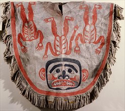 Neck robe painted to represent a headless spirit
