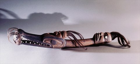 A ceremonial club used in the Wolf dance